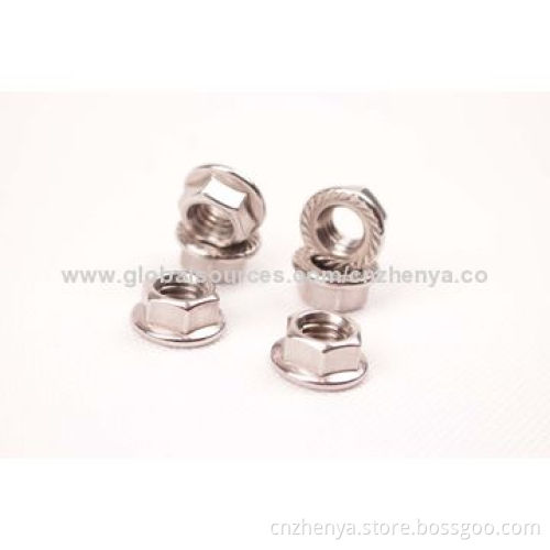 Stainless Steel Hexagon Flange Bolt Nuts, DIN6923